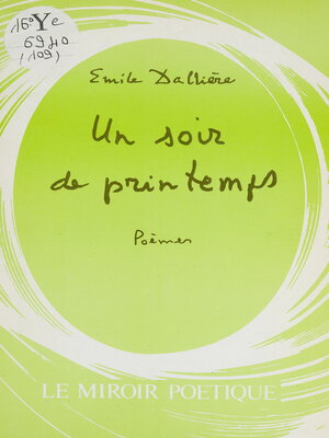cover image of Un soir de printemps